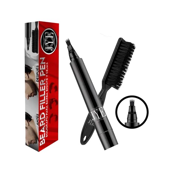 Pluma Para Barba Bigote Y Cejas Hombre Atractivo Barba N