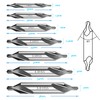 GOOMAND 7 Pcs Center Drill Bit 60 Degree Angle 1mm/