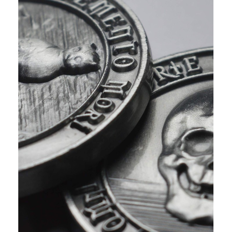 The Commemorative Coin Company MEMENTO MORI/VIVERE Antique Silver REMINDER COIN