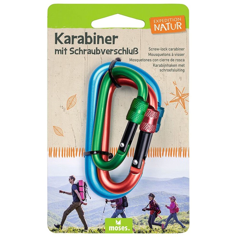 Carabiner with screw cap