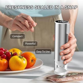 Vacuum Sealer Handheld Vacuum Sealer for Food Fresh & Storage Portable and Rechargeable(20 Reusable Vacuum Seal Bags)