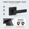 KNOBWELL 6 Pack Heavy Duty Dummy Door Handle Door Leversets,