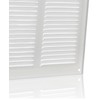 300x300mm / 12x12 inch White Metal Ventilation Grille with Flyscreen