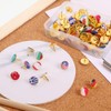 100 pieces creative decorative drawing pins, flag drawing pins, creative