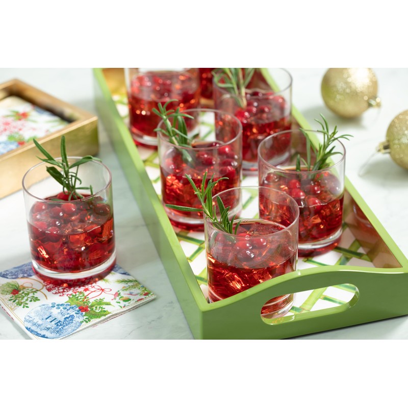 Caspari Porcelain Ornaments Paper Cocktail Napkins - 20 Per Package