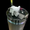 Tumbler Straw Buddy Dragon Guardian Straw Figurine 3D Printed:_Ice