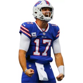 Josh Allen Buffalo Bills - Die Cut Laminated Vinyl Sticker/Decal - 5"