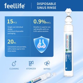 FEELLIFE Hyperton Saline Solution 7% Ampoules for Inhalation 20 x 5 ml Single Dose