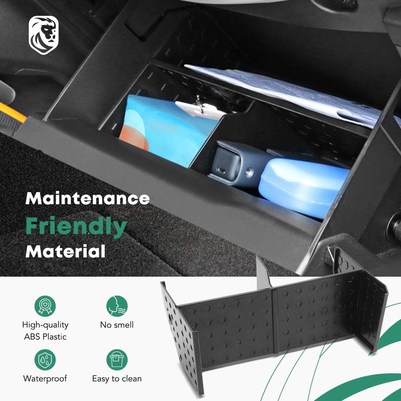 YHTAUTO Glove Box Organizer Compatible with Ford Bronco 2021-2024 Passenger