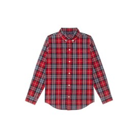 Janie and Jack Boys' Plaid Button-Down Top (Toddler/Little Big Kid), Multicolor