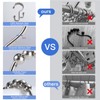 SUTINE Shower Curtain Hooks, 12 Pcs Double Shower Curtain Hooks