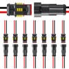 8 Pair 2 Pin Connector Waterproof Electrical 2 Pin Plug