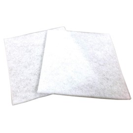 Mitsubishi Aluminum kireidea Range Hood Filter, Extra Thick, For Deep Type, White, Width 13.4 x Width 11.8 inches (34 x 30 cm), Oil Absorption Power Approximately 3 Times, Cut Type, Pack of 6