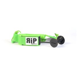 RIP Premium Bodyboard Coiled Wrist Leash (No Swivel) – Thick Long PU Coil Cord/Leg Rope, Velcro Stap Cuff – Surfboards, Boogie, Body Boards, Stand-Up Paddle-Boards, SUP Replacement (Neon Green)