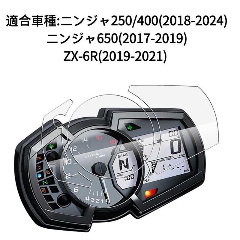 Motokano Meter Film for Ninja 400 (2018-2024) Ninja 250 (2018-2024)