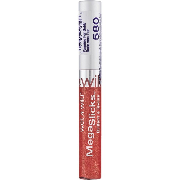 Wet n Wild MegaSlicks Lip Gloss, Panning For Gold 580,