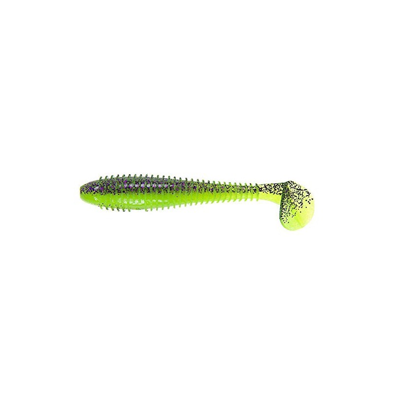 Keitech Swing Impact Fat 6.8 Inch Purple Chartreuse (BA Edition)