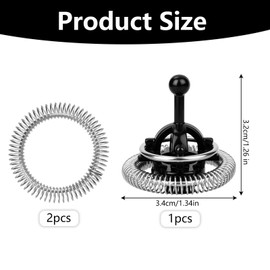 Tinoaly 3pcs Whisk & Spring Coils for Nespresso Aeroccino 3/4 / Plus, Milk Frother Replacement Parts Whisk Replacements for Nespresso Milk Frother Accessories
