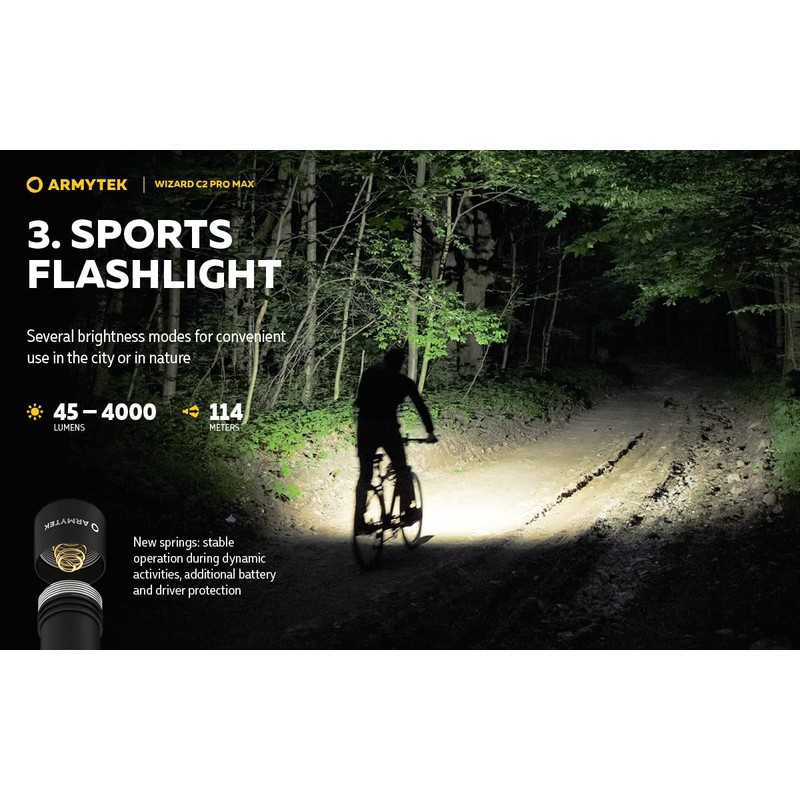 Armytek Wizard C2 Pro Max Headlamp Warm White 4000 Lumen