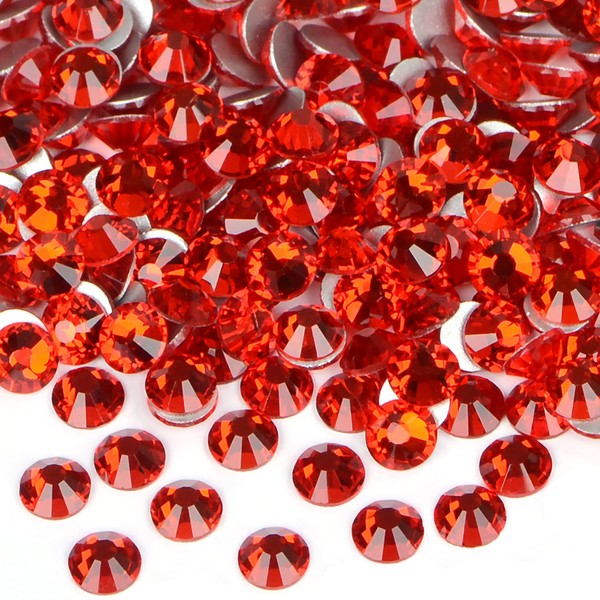 2880PCS Art Nail Rhinestones Non Hotfix Glue Fix Round Crystals