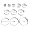 11 Pcs Cookie Cutters,Circle Cutter,Crumpet Rings,Stainless Steel Circle Cookie Cutters