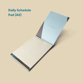 Zelo Time Block Planning Pad A5 | UK Produced Lined Tear-Out Writing Pads for Productivity, Fully Recyclable | Flipa Pad and A5 Notepad To Do List & Life Organiser (Daily Schedule)