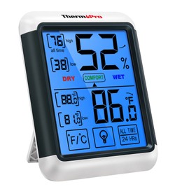 Thermopro Tp55 Digital Indoor Hygrometer Thermometer, 4-Inch Temperatu