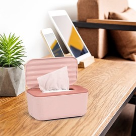 Wipes Dispenser, Dustproof Tissue Storage Box Case Wet Wipes Dispenser Holder, Wall-Mounted Wet Tissue Box Baby Wipes Box for Home Office Desk, Dorm, Kitchen