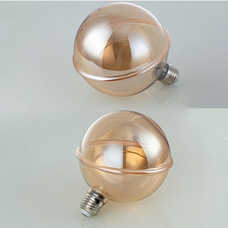 Sunaiony Large Globe Decorative Light Bulb 40 Watt Equivalent, LED