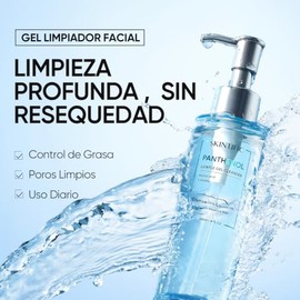 SKINTIFIC Panthenol Gentle Gel Cleanser, Limpiador Facial en Gel con Aminoácidos, Ceramida y Centella, 120ml