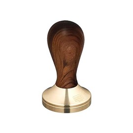 Scarlet Espresso Classic Deluxe Tamper for Barista with Ergonomic Handle Made of Precisely Wood and Precision Made Brass Base (53 mm, Sandalwood - Red)