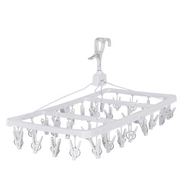 VECELO SL4 Laundry Dryer, Pinch Hanger, Foldable, Laundry Dryer, Separated Corner Hanger, 32 Pinch, Clothes Drying Hanger, 23.2 x Height 12.2 inches (59 x 30 x 31 cm)