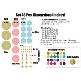 Mid-Century Modern Atomic Wall Decal - Vibrant Home Decor Sticker