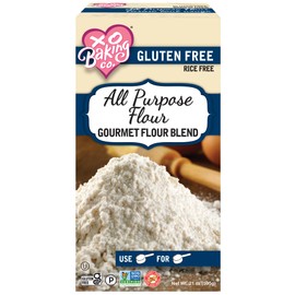 XO Baking Co. Gluten Free All Purpose Flour - Gourmet Flour Blend; Non-GMO; Kosher; Rice and Peanut Free; Paleo Friendly; No Preservatives; No Artificial Flavors or Colors, 21oz