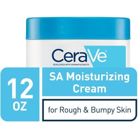 CeraVe SA Cream 12 Ounce Renewing Salicylic Acid Body Cream for Rough and Bumpy Skin Fragrance Free