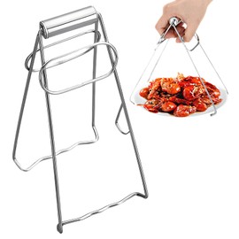 Steel Hot Bowl Clip, Stainless Steel Hot Plate Gripper Clips Kitchen Folding Hot Dish Lifter Tongs, Bowl Clip Hot Dish Gripper Clips, Plate Tong Anti-hot Clamp Gripper(Silver)(Silver)