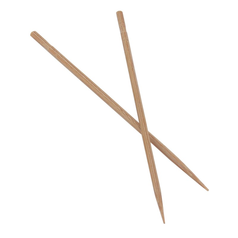 DAKFOOK 2 Boxes Bamboo Toothpicks, 7200 Pcs Single Sided Tips