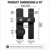3-Digit Combination Sliding Latch Lock for Barn Doors, Cabinets and