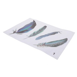 WOONEKY 1sheet Mud Guard Plume Decals for Bike and Car Creative Decorative Stickers for Saddle Frame and Side Use Strong Adhesion Multi-use Eye-catching Design