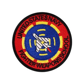 Halloween Costume Cosplay United States Navy Fighter School Embroidered Iron On Patch Emblem