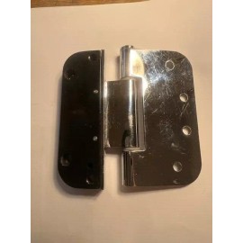 Ashland Adjustable  Door Hinge-Ashland Horizontal 4x4 Guide 2D V400  antique nickel