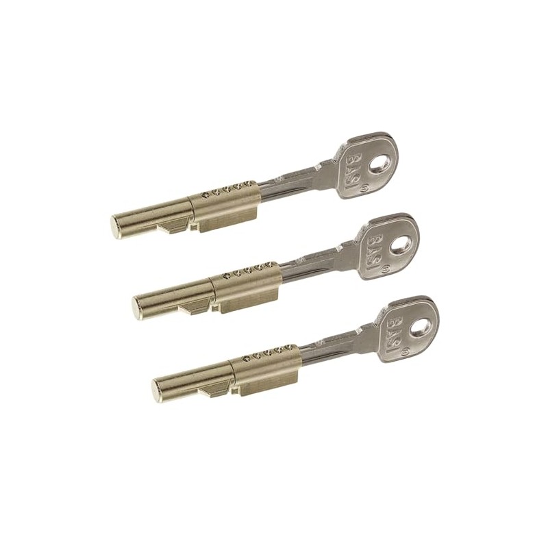 BASI Set of 3 Keyhole Locks for Room Doors BB