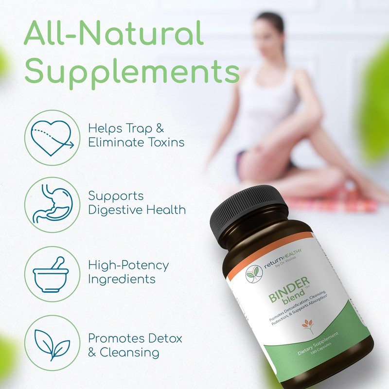 Binder Blend - Toxin Binder Supplement, Detox Capsules for a