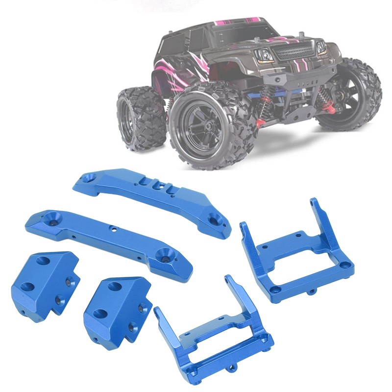 RC 1/18 Bumper Replacement Aluminum Alloy RC Front Rear Bumpers