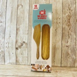 Mad Hungry 2 Piece Spurtle Set Natural Acacia Wood Cooking Kitchen Spoon Utensil