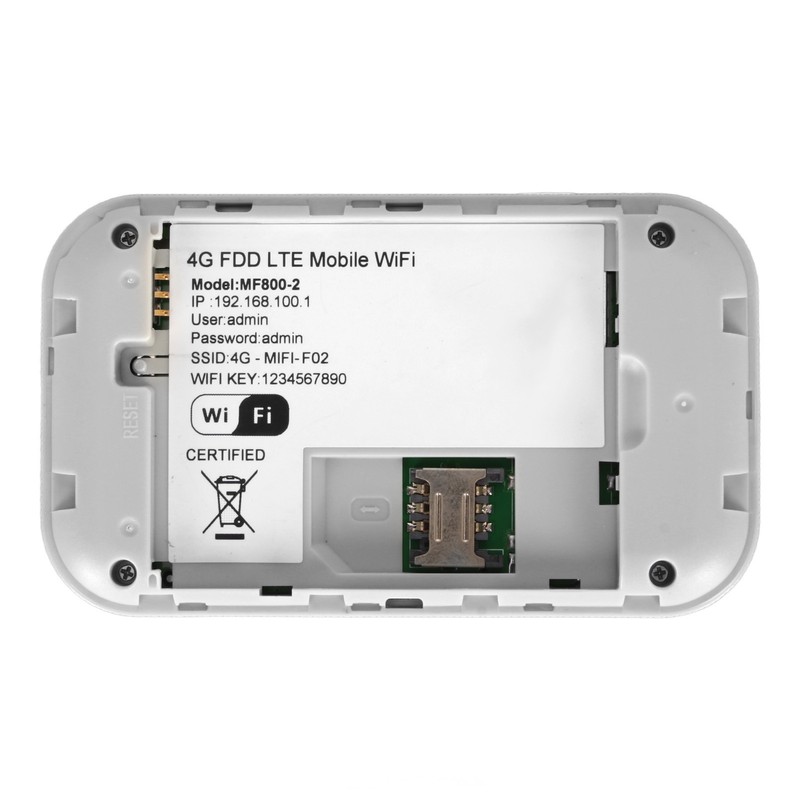 4G LTE Mobile Wifi Hotspot with SIM Card Slot for