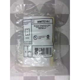 Pass & Seymour WMTE14-I Modular Wall Mount Telephone Jack **Free Shipping**