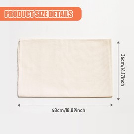 Set of 2 Bread Baking Linen Cloth Accessories 48 x 36 cm Baker's Linen Dough Cloths Baking Accessories Dough Cloth Kitchen Dough Preparation and Baking Cloth Baker's Lines for Bakers and Beginners