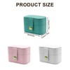 AfitLulu Ring Box Mini Ring Box Travel Ring Storage PU