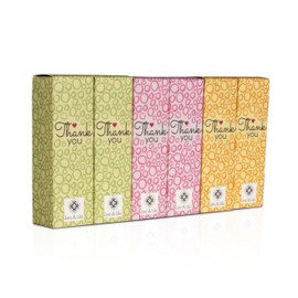 Leo & Lilo Small Greetings Thank You – Enchanting Hand Cream Gift Sets – Set of 6 Each with 6 Individually Wrapped Mini Hand Creams 20 ml – Nourishes Dry and Stressed Hands